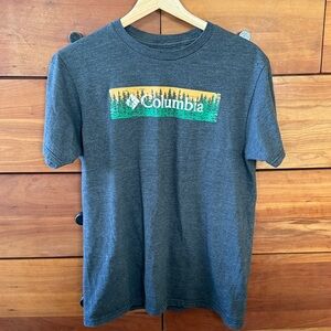 Columbia Men's Charcoal Graphic Tee Size